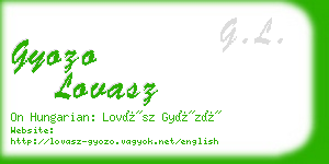 gyozo lovasz business card